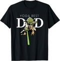 Star Wars Yoda Lightsaber Best Dad Father's Day T-Shirt
